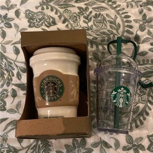 STARBUCKS Two 2” Ornaments